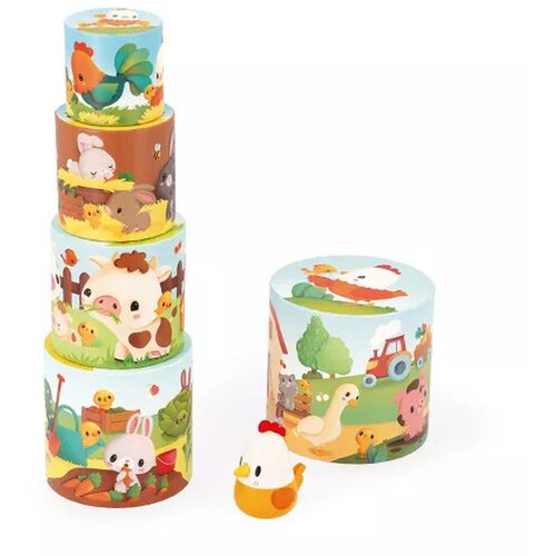 Janod dječja piramida - Farma J03310 Cijene