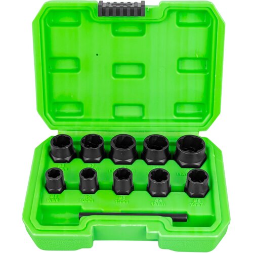 Jbm Set za vađenje sigurnosnih matica, 3/8", 10-19 mm, 11 komada Cene