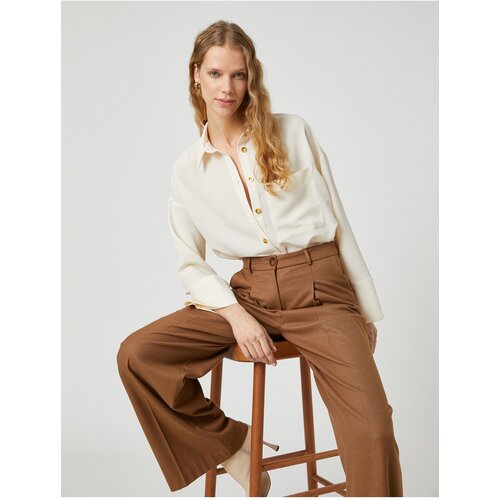 Koton Shirt - Ecru - Regular fit Slike
