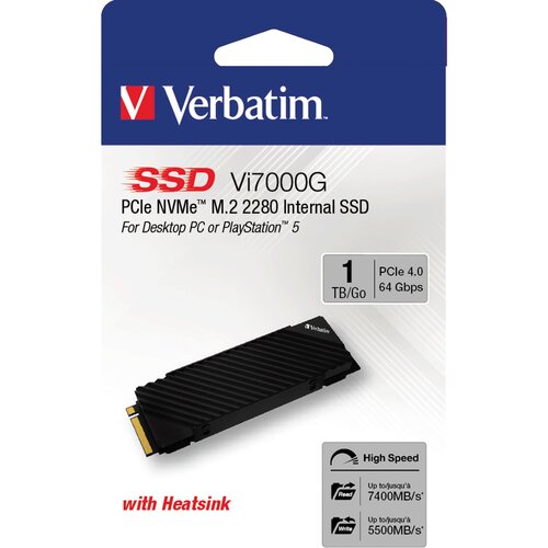 Verbatim Vi7000 PCle NVMe M.2 SSD 1TB 49367 Slike