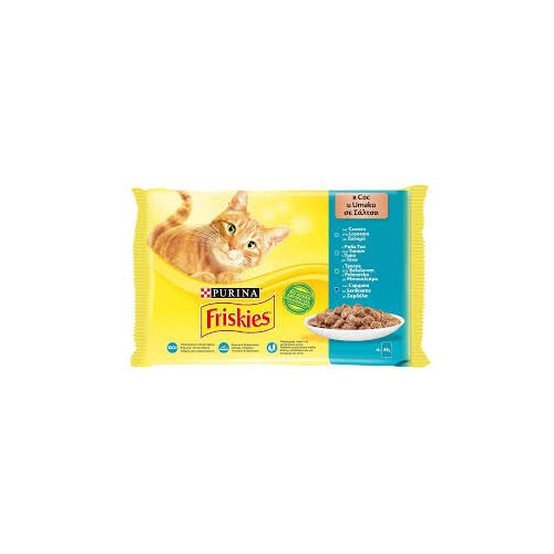 Purina sosići za odrasle mačke friskies, riba, 4x85g Cene