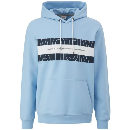 s.Oliver Sweater majica mornarsko plava / svijetloplava / bijela