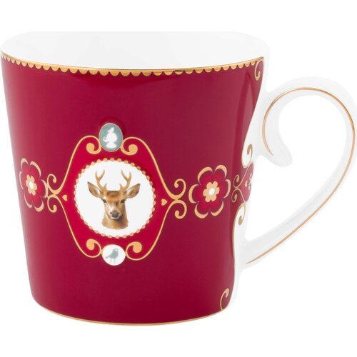 Pip Studio Love Birds - skodelica Deer Dark Red - Large Cene