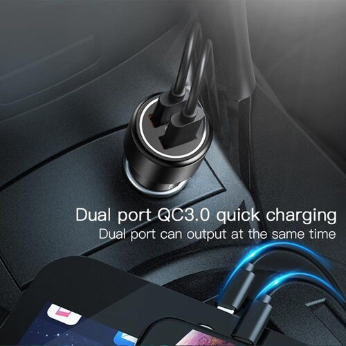 Yesido Auto punjač (Y43) - 2xUSB QC 3.0 36W - crni Slike