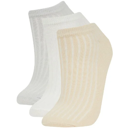 Defacto Women's 3-Pack Cotton Ankle Socks