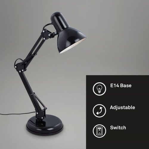 BRILO Stona lampa PIXA 1xE14/25W/230V crna Slike