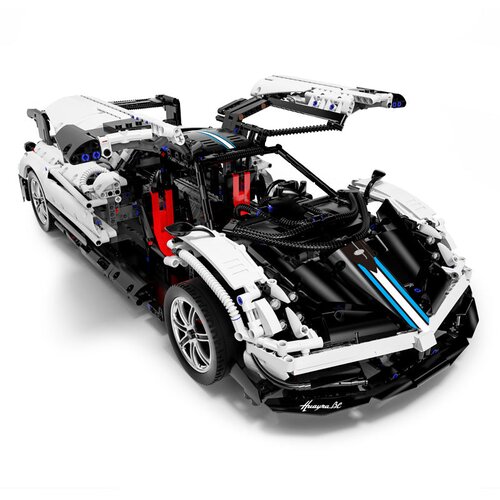  Auto na daljinsko upravljanje i sastavljanje Pagani Huayra 1:8 RASTAR - 2892 elemenata - bijeli Cene