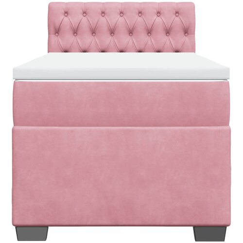 Box spring krevet s madracem ružičasti 90x200 cm bar&amp;scaron;unasti Slike