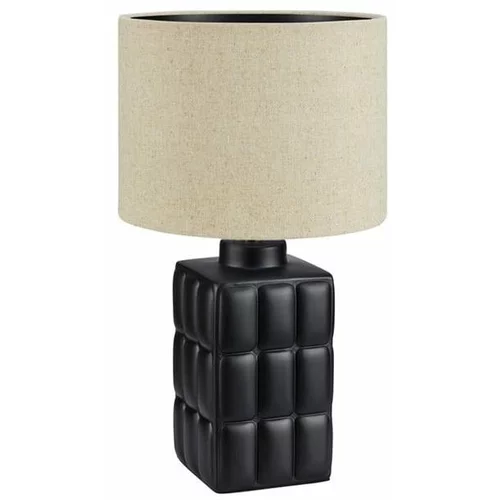 Markslöjd bež-crna stolna lampa Cuscini, visina 42,5 cm