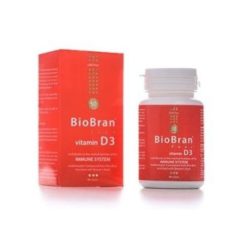BioBran Bio Bran Plus Vitamin D3 90 tableta Slike