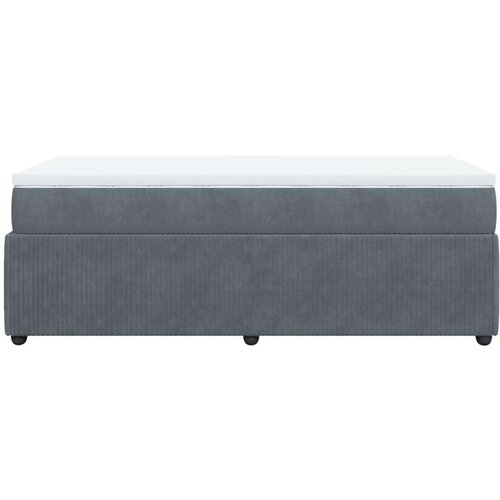 VidaXL box spring krevet s madracem tamnosivi 90x190 cm bar&amp;scaron;unasti Slike