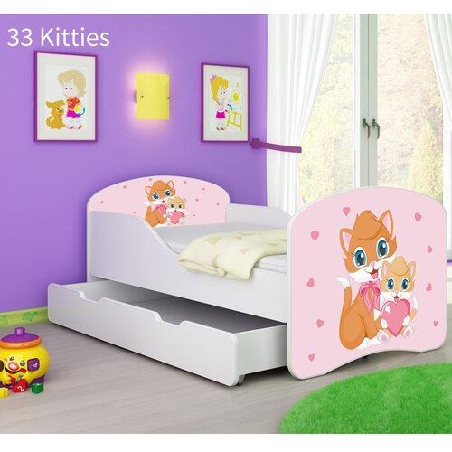 ACMA Dječji krevet s motivom + ladica 160x80 cm - 33 Cats Cene
