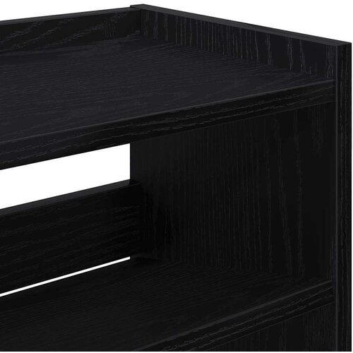 VidaXL stalak za cipele crni 80x25x62 cm od konstruiranog drva Slike