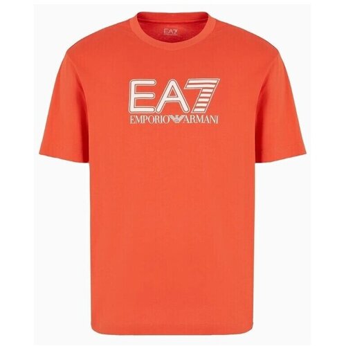 Ea7 Emporio Armani Majice s kratkimi rokavi 6DPT81 PJVPZ Oranžna Cene