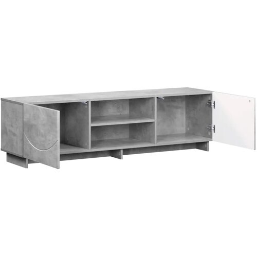  TV stalak 140 x 34 5 x 40 cm Betonska siva Konstruirano drvo - Betonska siva 140 x 34 5 x 40 cm Slike