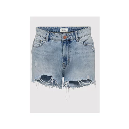 Only Jeans kratke hlače Pacy 15256232 Modra Regular Fit