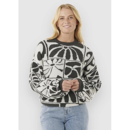 Rip Curl Aots-Ty Williams Jacquard Crew Pulover black Cene