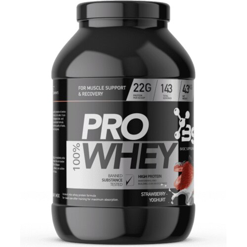 Basic Supplements Whey Protein Pro, Jagoda, 4.3kg Cene