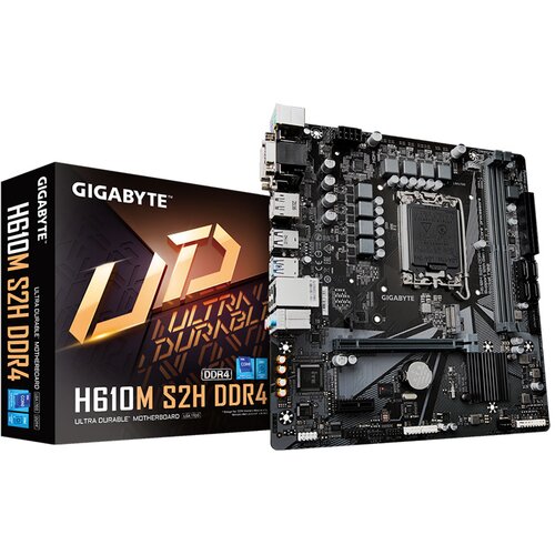 Gigabyte MB H610M S2H DDR4 1.0 Intel H610;LGA1700;2xDDR4 VGA,DVI,HDMI,DP;micro ATX Slike