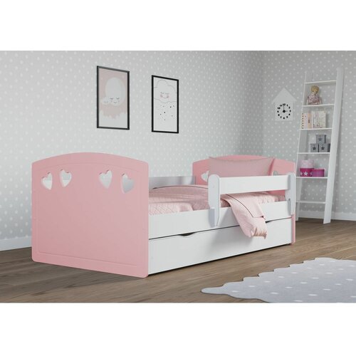 Julia drveni dečiji krevet sa fiokom - 160x80 cm - rozi 5QX46XR Slike