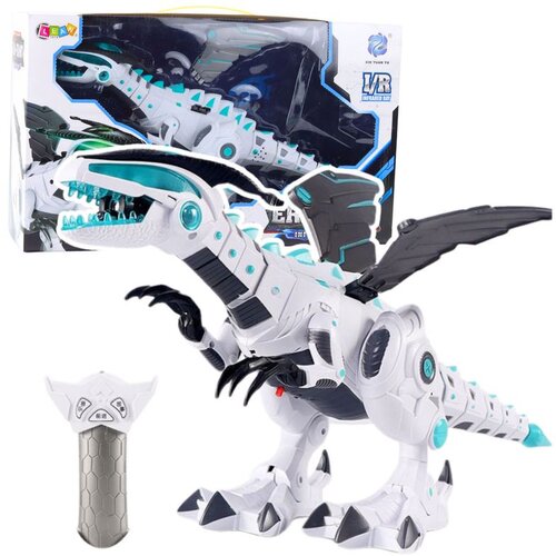 Rc robot dinosaur na daljinsko upravljanje s krilima, svjetlima i zvukovima, bijeli Cijene