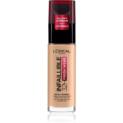 L´Oréal Paris Infaillible 32H Fresh Wear dolgoobstojni tekoči puder odtenek 120 Vanilla 30 ml Cene