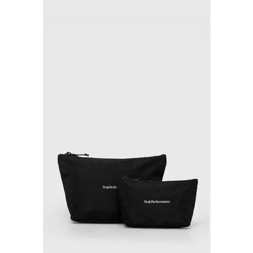 Peak Performance Kozmetična torbica 2-pack črna barva