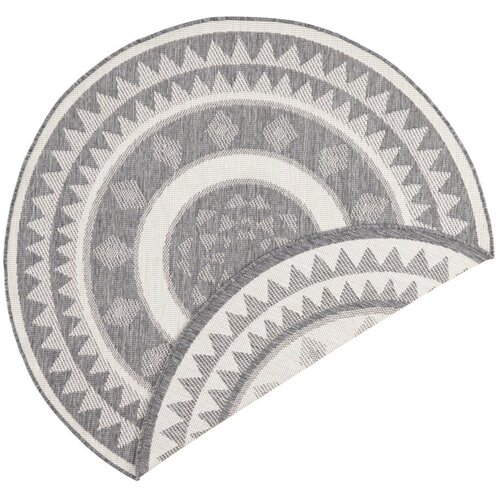 NORTHRUGS Sivo-krem vanjski tepih Jamaica, ⌀ 140 cm Slike