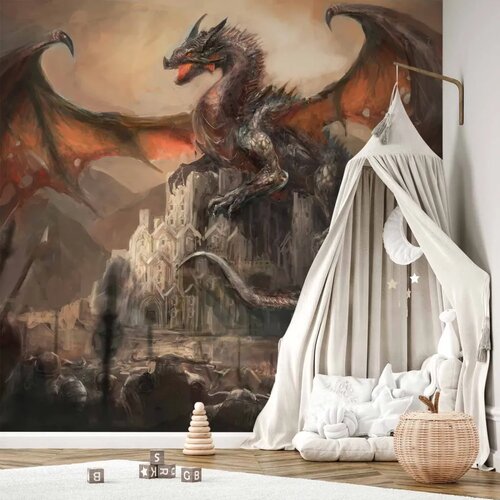  Foto tapeta - Dragon castle 150x105 Premium Cene