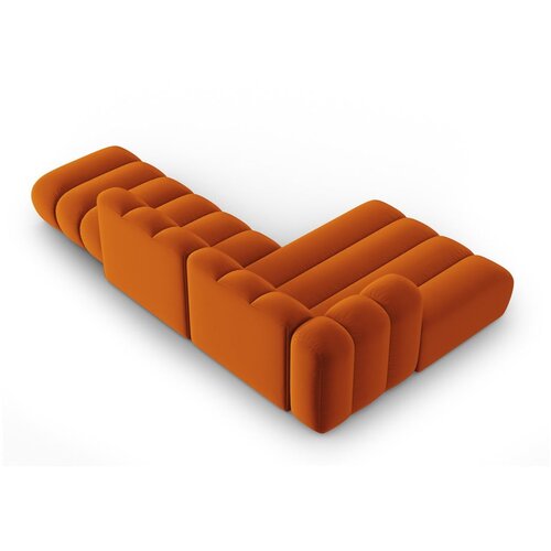 Micadoni Home Oranžna kotna sedežna garnitura (levi kot) Lupine &amp;ndash; Slike