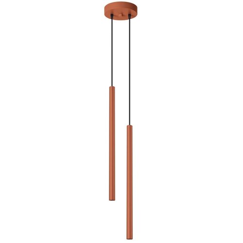Nice Lamps Opečnato oranžna viseča svetilka ø 15 cm Fideus – Cene