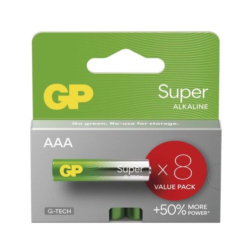  Baterija GP SUPER alkalna LR03 AAA 8 kos 8/1 Slike