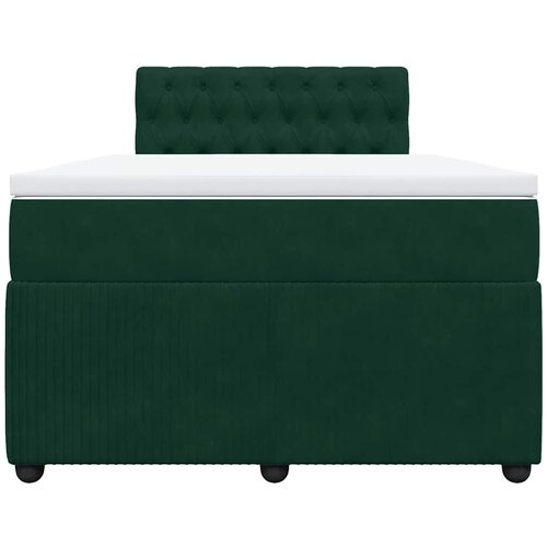 Box spring krevet s madracem tamnozeleni 120x200 cm bar&amp;scaron;unasti Slike
