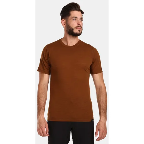 Kilpi Men's merino wool T-shirt SLOPER-M Brown