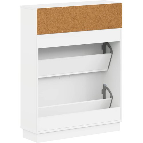  Ormar za cipele HOORN 78 x 24 x 100 cm Konstruirano drvo Bijela Slike