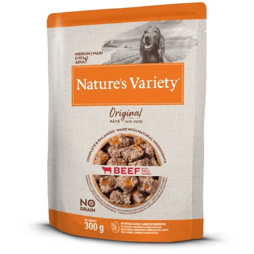 Nature’s Variety Nature's Variety Original Dog Med/Maxi Adult - govedina - 300 g 300 g Cene