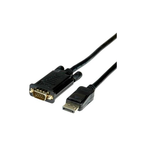 Value DisplayPort / VGA adapterski kabel DisplayPort vtič\, VGA 15-polni vtič 1.50 m črna 11.99.5801 DisplayPort kabel, (20415276) Cene