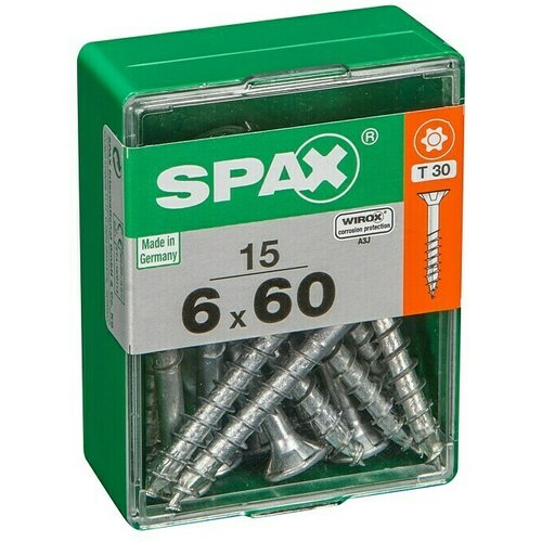 SPAX Univerzalni vijak T-Star plus (&amp;Oslash; x Do: 6 x 60 mm, Povr&amp;scaron;ina WIROX, T-Star plus, 15 kos) Slike