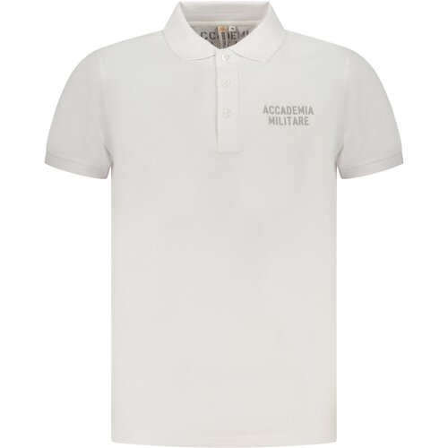 ACCADEMIA MILITARE MILITARY ACADEMY MEN&amp;amp;#39;S SHORT SLEEVE POLO WHITE Slike