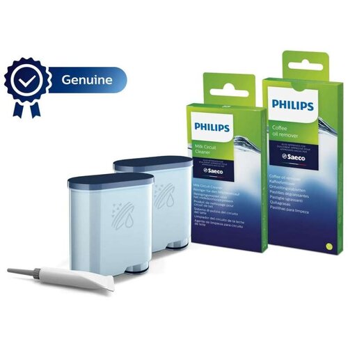 Odstranjivač Vzdrževanje CA6707/10 komplet 2x AquaClean 6x čistilci mleka 6x degreasers, (5000507964) Slike