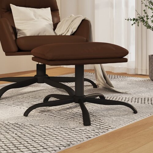 vidaXL stolček za noge rjav 45x29,5x39 cm sijoče umetno usnje Cene