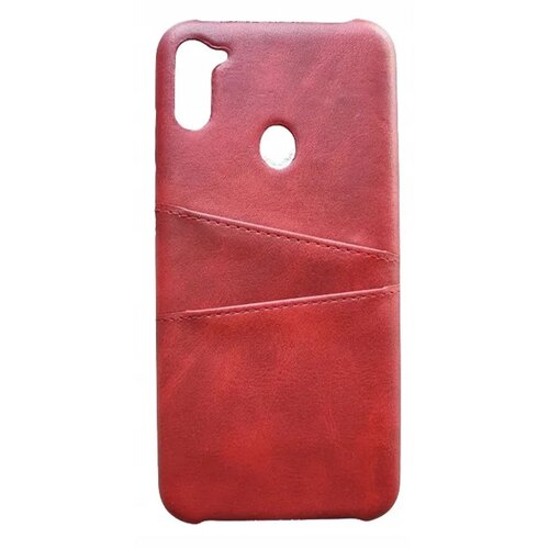 NIKCORP Etui za Samsung Galaxy A11, preklopni ovitek s prostorom za kartice, umetno usnje, za&scaron;čita pred udarci, rdeča barva, (5000139027) Cene