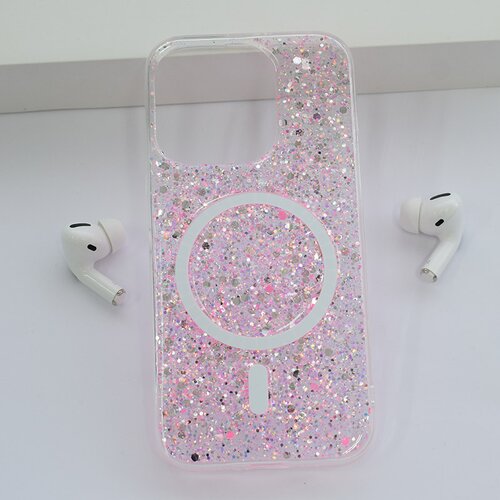  Maska za iPhone 14 Pro Max Shine Shimmer Mag Case roze Cene