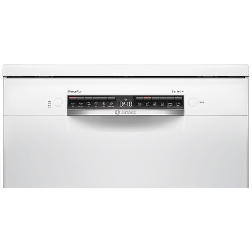 Bosch SMS4EMW06E Serija 4 Samostojeci 60 pomivalni stroj cm, bela Povezava doma. Slike