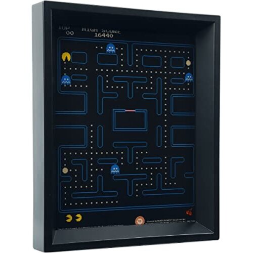 Pyramid International Pac -Man 3D lentikularni plakat v okvirju &amp;scaron;katle (Maze Design) 25 cm x 20cm x 1,5cm - uradno blago, (20837741) Slike