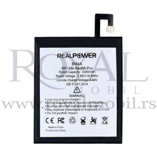 REAL POWER baterija za xiaomi redmi pro Bm4a (4300mAh) Slike