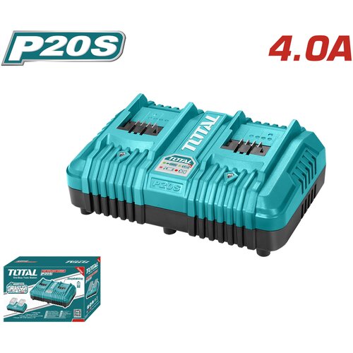 Total Akumulatorski polnilnik baterij P20S 2-polnilnik, 4A /20V/ INDUSTRIAL (TCLI2034E) Cene