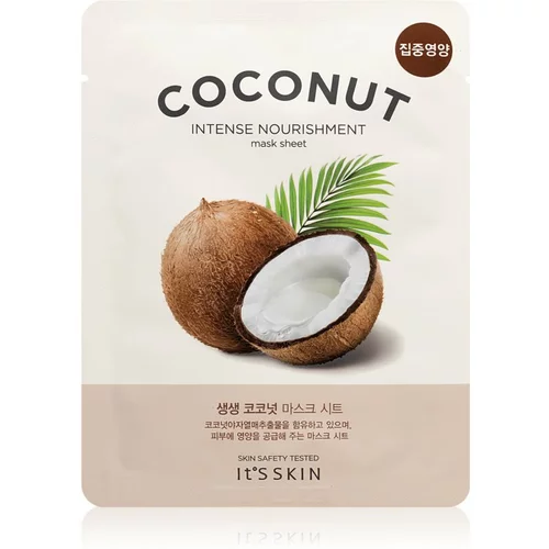 It'S Skin The Fresh Mask Coconut maska iz platna z visokim vlažilnim in hranilnim učinkom 18 g