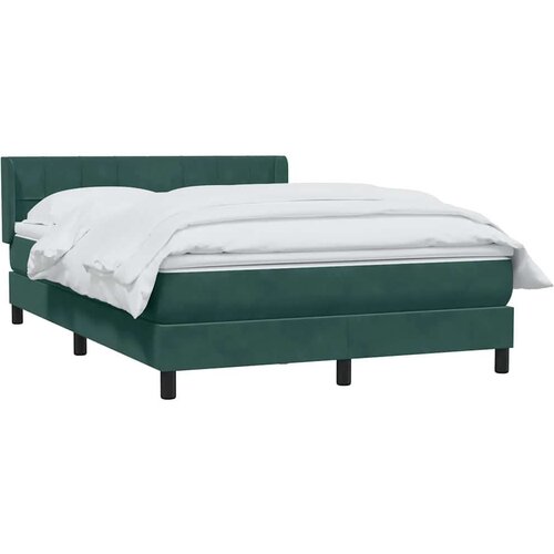  Box Spring krevet s madracem tamno zeleni 160x220 cm bar&amp;scaron;un Slike
