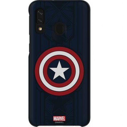 Samsung Captain America Galaxy Friends trdi ovitek za Galaxy A40 A405, Modra, (21167365) Cene